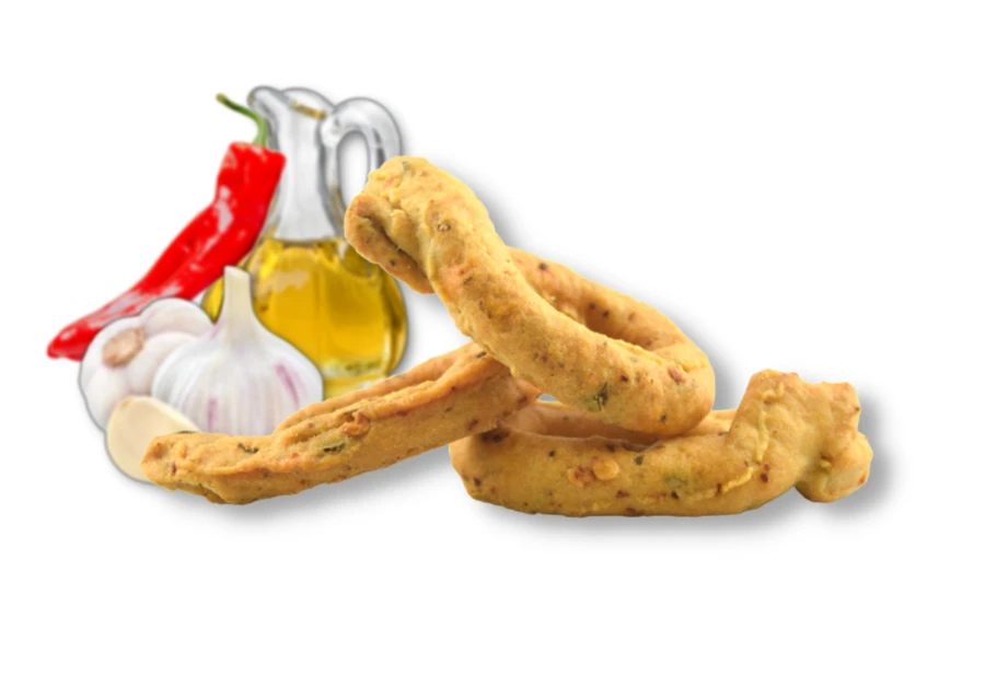 Taralli Pugliesi Aglio Olio e Peperoncino